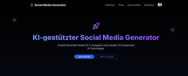 SMG: Der Social Media Content Generator, der deine Kreativität entfesselt 🚀